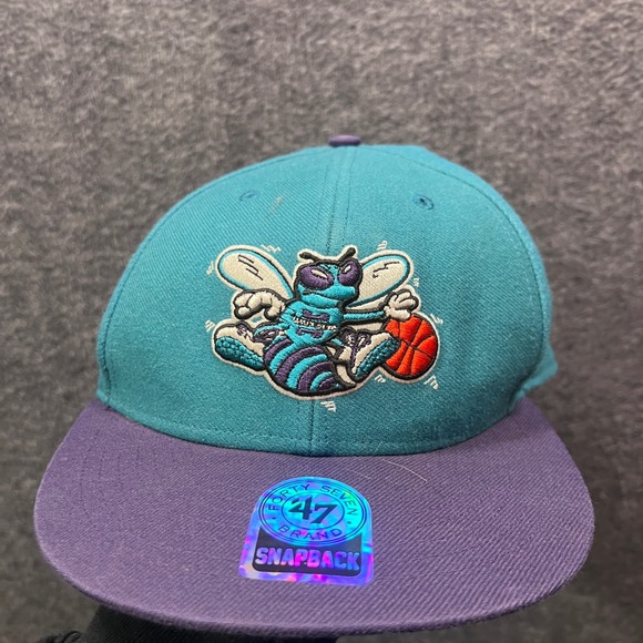 47 Brand Other - Charlotte Hornets Snapback Hat Teal Purple NBA Basketball Mascot Cap